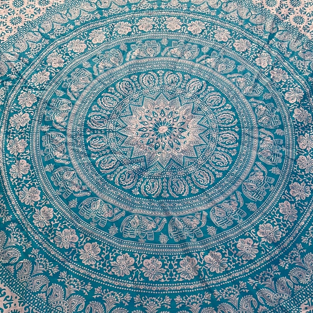 Blue and White Tapestry